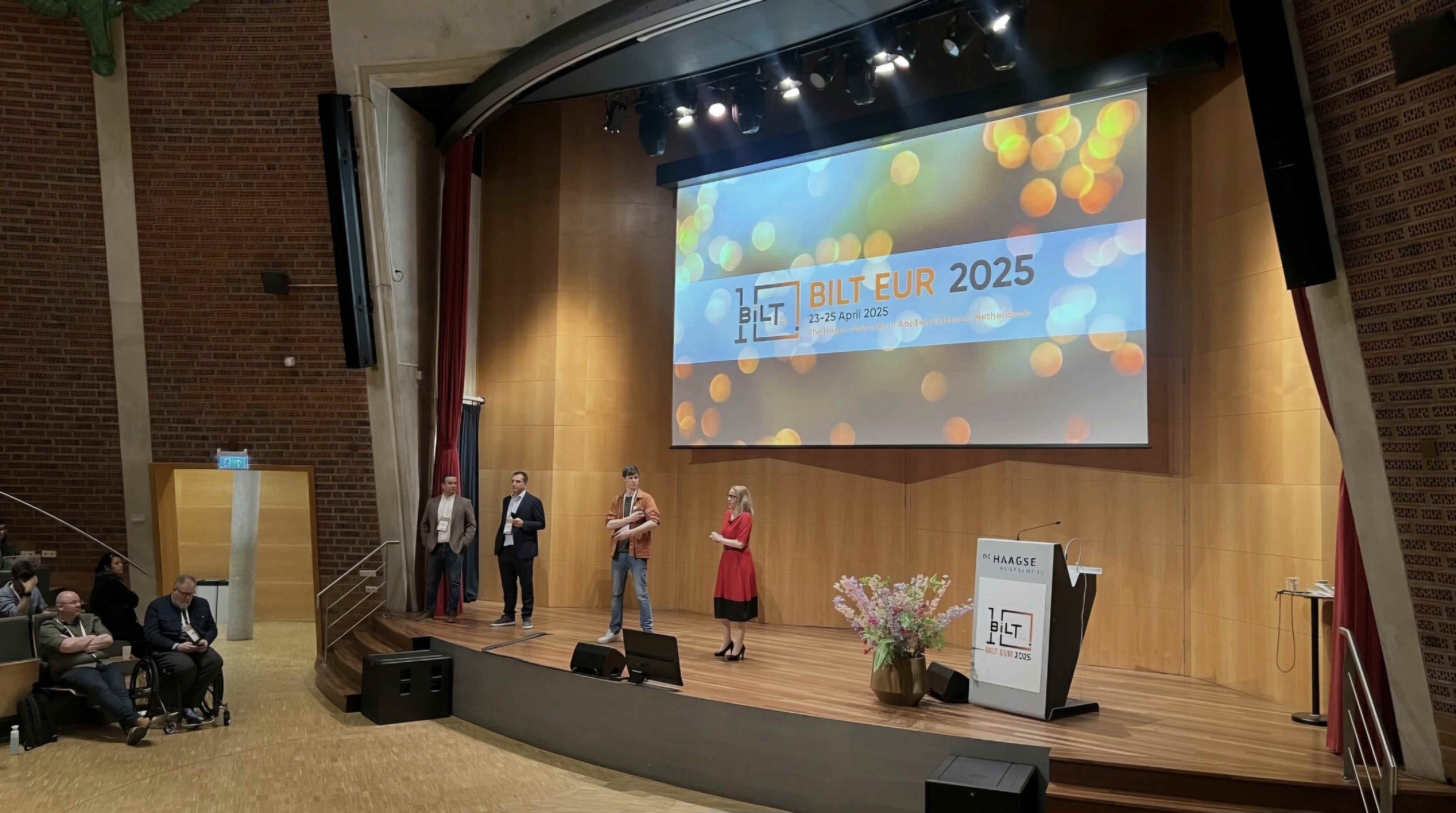 BILT Europe 2025 opening keynote on stage at The Hague, Netherlands